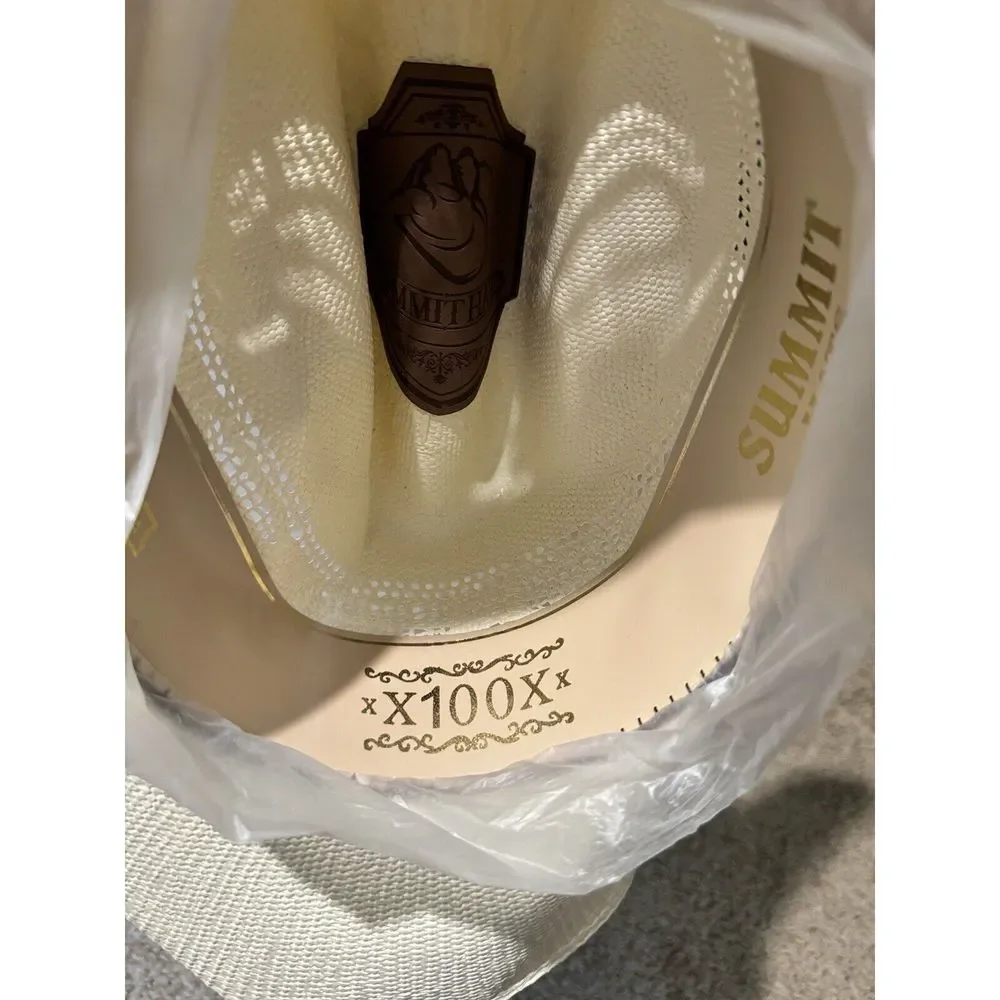 Summit Hats Bangora 100x Cowboy Hat Unworn BRAND NEW size 7 1/8 - Picture 8 of 10